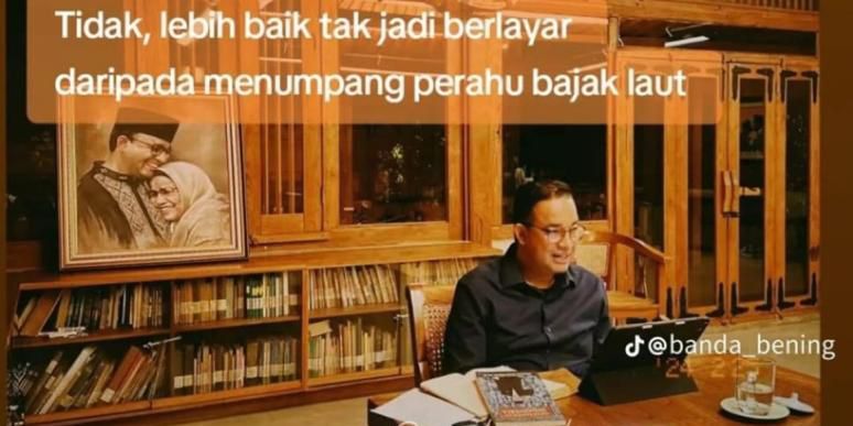 Tom Lembong Unggah Foto Anies: Lebih Baik Tak Jadi Berlayar daripada Menumpang Perahu Bajak Laut