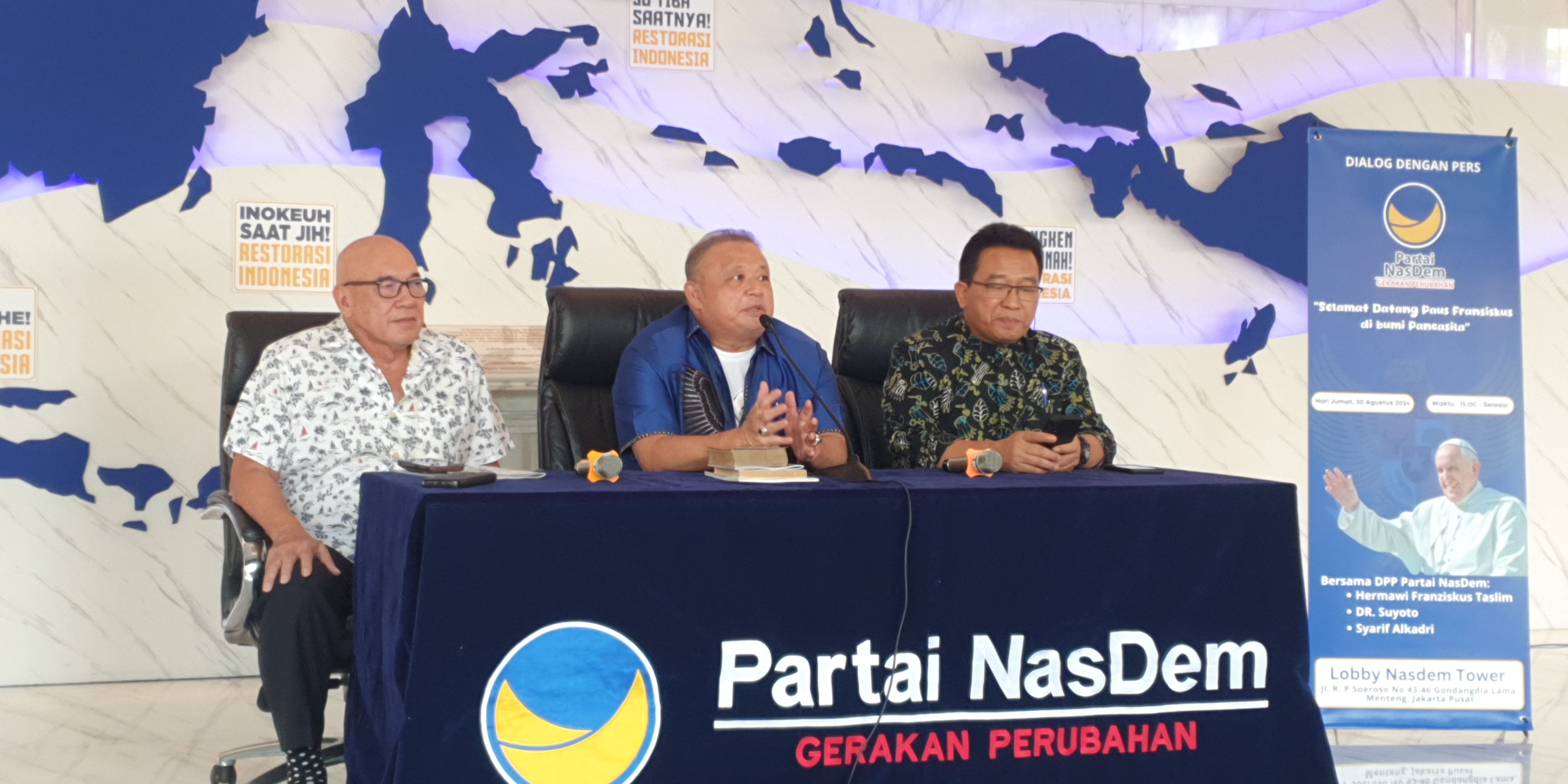 Cerita Sekjen NasDem Hermawi soal Paus Fransiskus Tertarik dengan Ideologi Pancasila