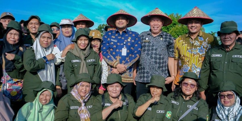 Panen Raya di Persawahan Mabar Hilir, Bobby Nasution Ingin Sektor Pertanian Berkembang