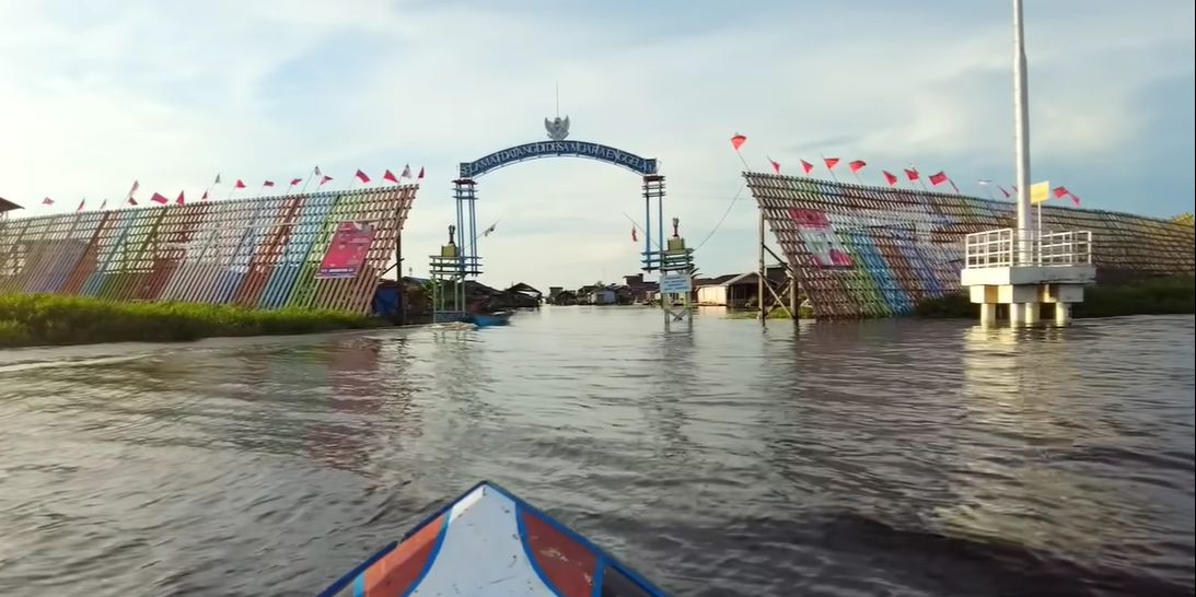 Melihat Uniknya Desa Tanpa Daratan Muara Enggelam di Kukar, Ada Sawah Terapung