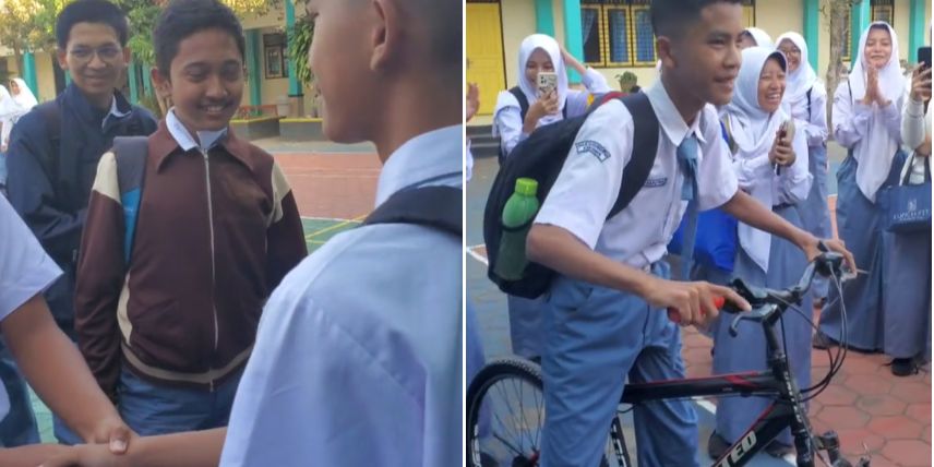 Kisah Romsi, Siswa SMA di Kebumen Dapat Sepeda dari Teman-temannya kini Dapat Hadiah Kambing dari Warganet