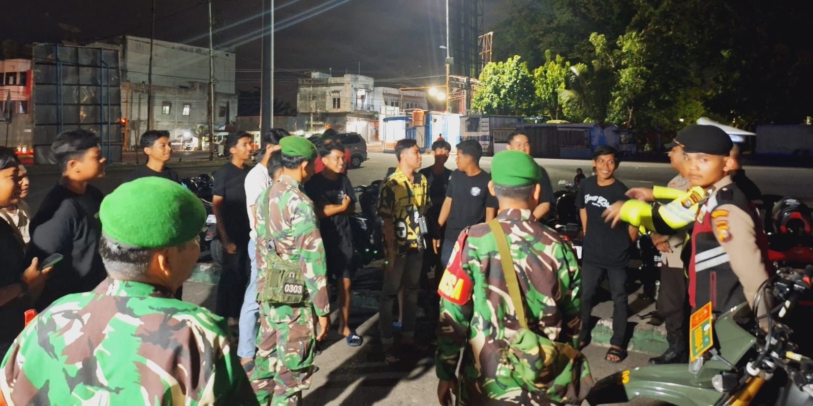 Sinergi Kebangsaan untuk Keamanan Masyarakat, Polres Bengkalis-TNI Gelar Patroli Preventif