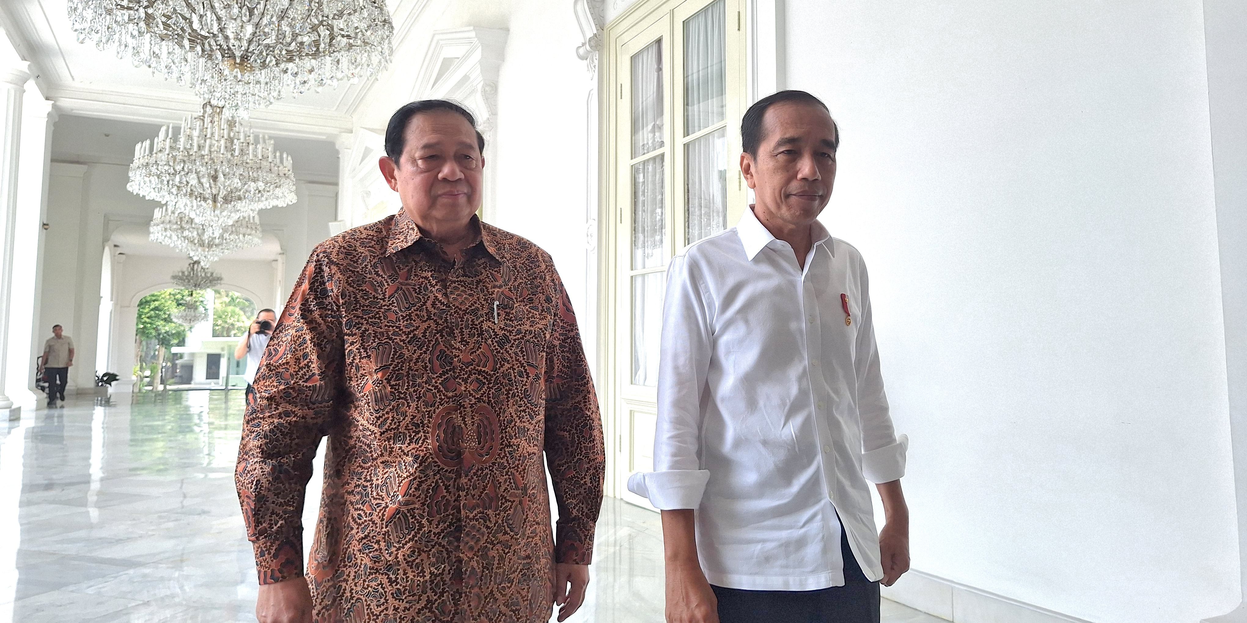 Jokowi Bertemu SBY di Istana Merdeka, Puan: Bagus Silaturahmi