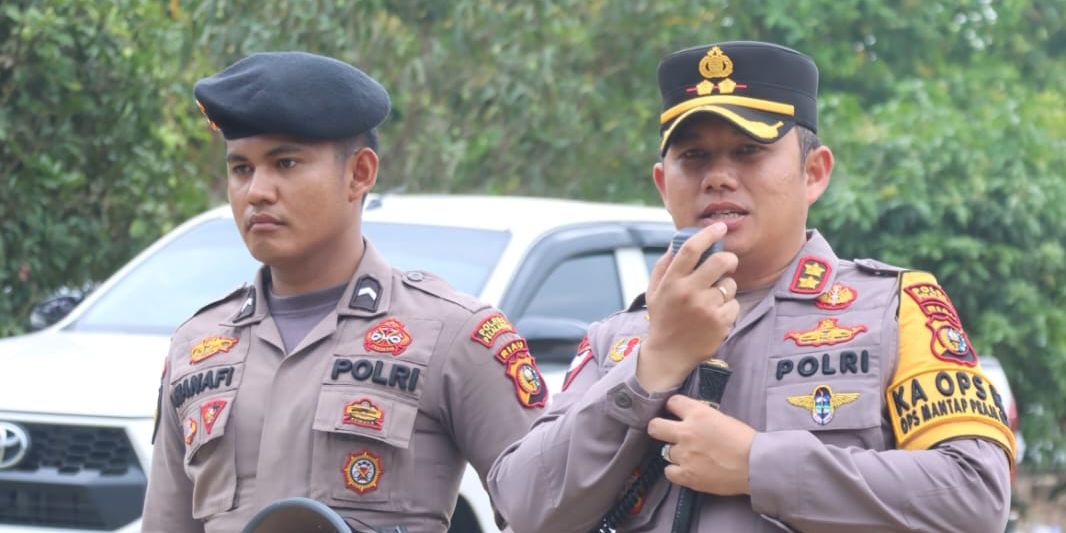 Dikawal TNI-Polri, Kapolres Pelalawan Pastikan Pengundian Nomor Urut Calon Bupati Kondusif