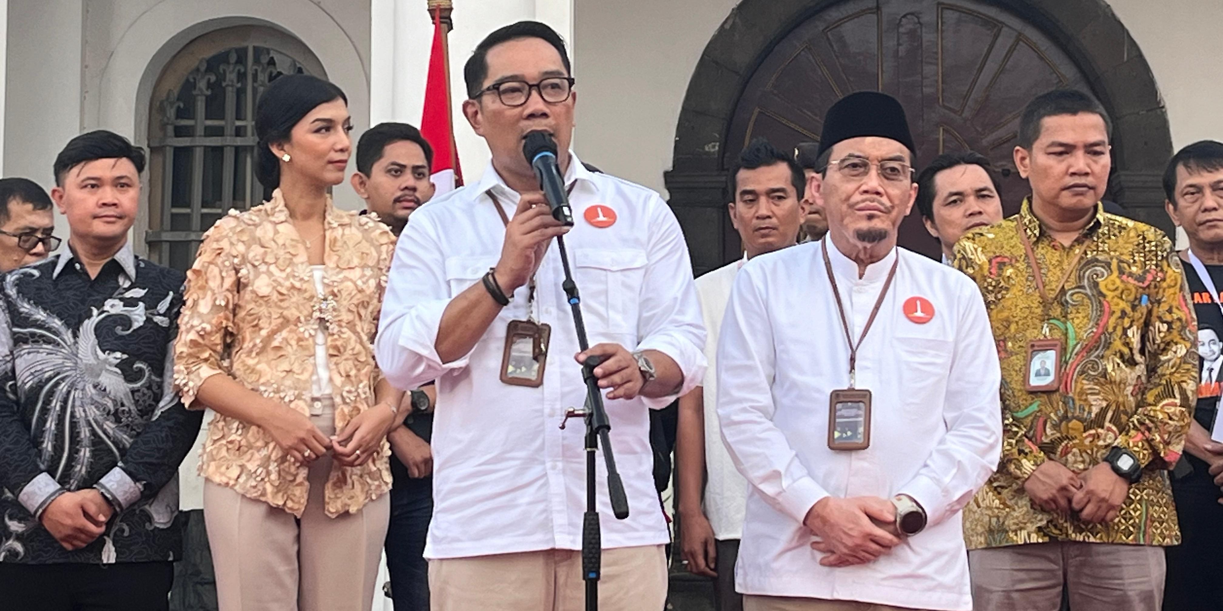 Ridwan Kamil Depan Pramono-Rano dan Dharma-Kun: Pasangan Rido Dapat Nomor Urut 1, Insya Allah Juara Satu