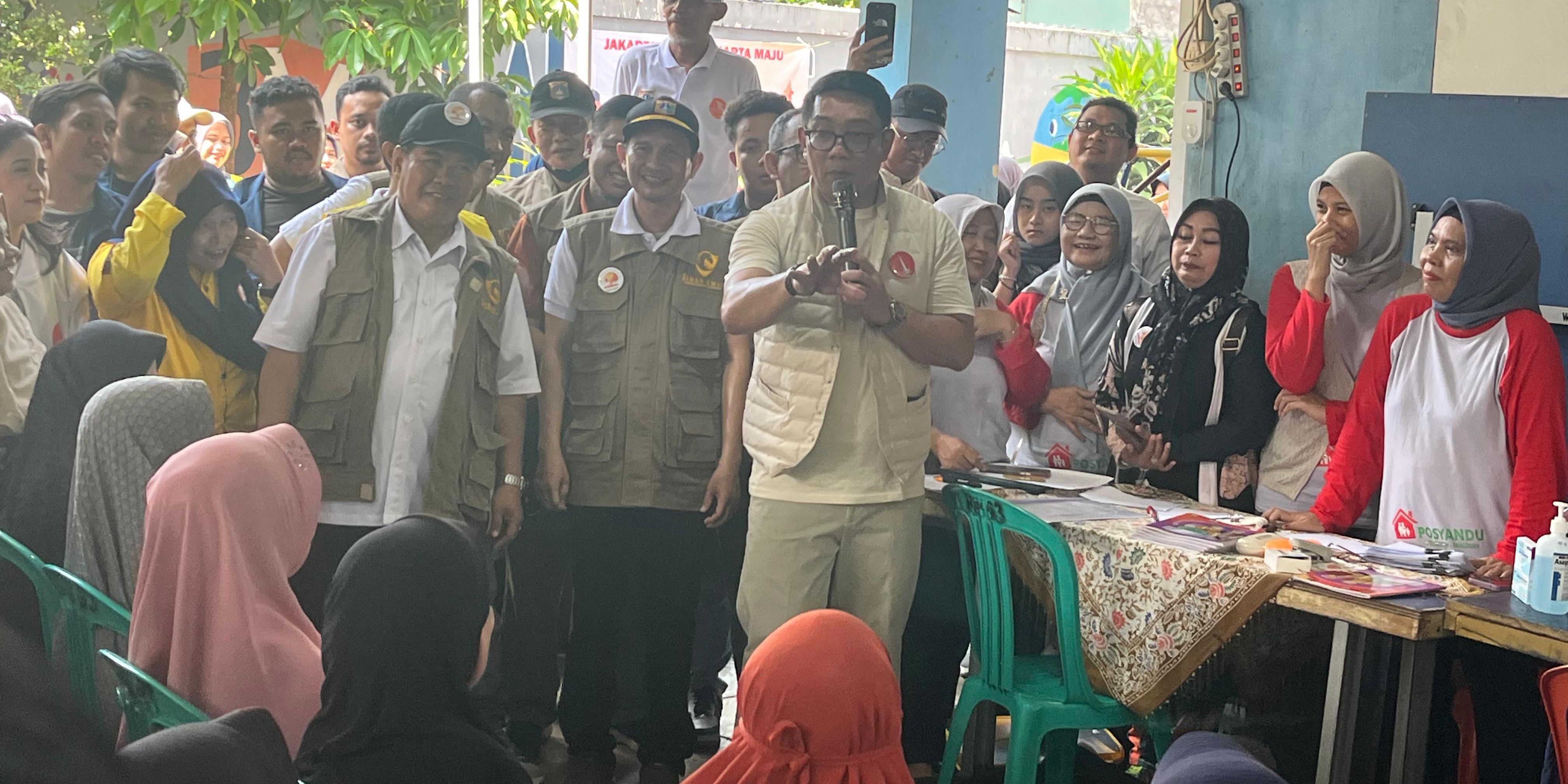 Ridwan Kamil Kampanye di Pancoran, Warga Teriak Minta Beras