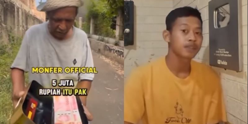 Viral Kakek Diberi Uang Rp5 Juta Ujungnya Rp200 Ribu, Penjelasan Konten Kreator jadi Omongan