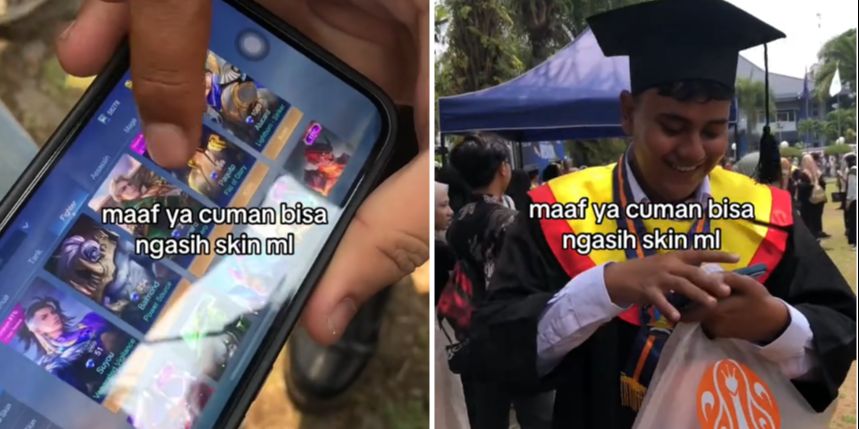 Pria Ini Dapat Hadiah Tak Biasa saat Wisuda, Aksinya Viral Bisa Jadi Inspirasi Para Gamers