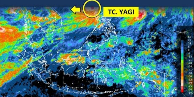 Siklon Yagi Terpantau di Laut Cina Selatan, BMKG Pastikan Tak Berdampak Bagi Indonesia