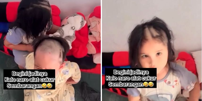 Rambut Bocah Ini Jadi Tak Beraturan Setelah Bermain Alat Cukur yang Ditemukannya, Jadi Pelajaran bagi Orang Tua