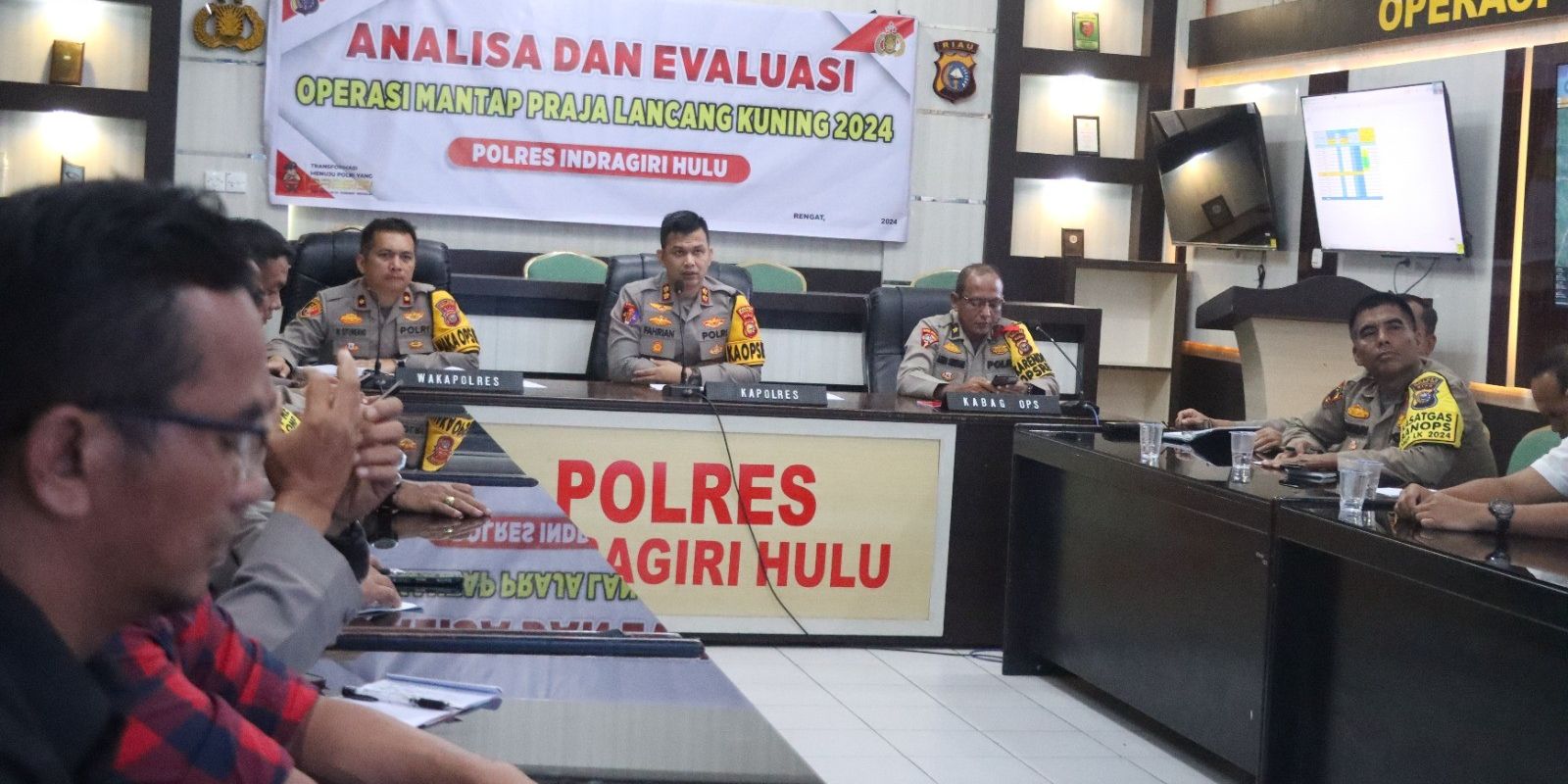 Tingkatkan Kinerja Para Satgas OMP, Kapolres Inhu Gelar Analisa dan Evaluasi OMP