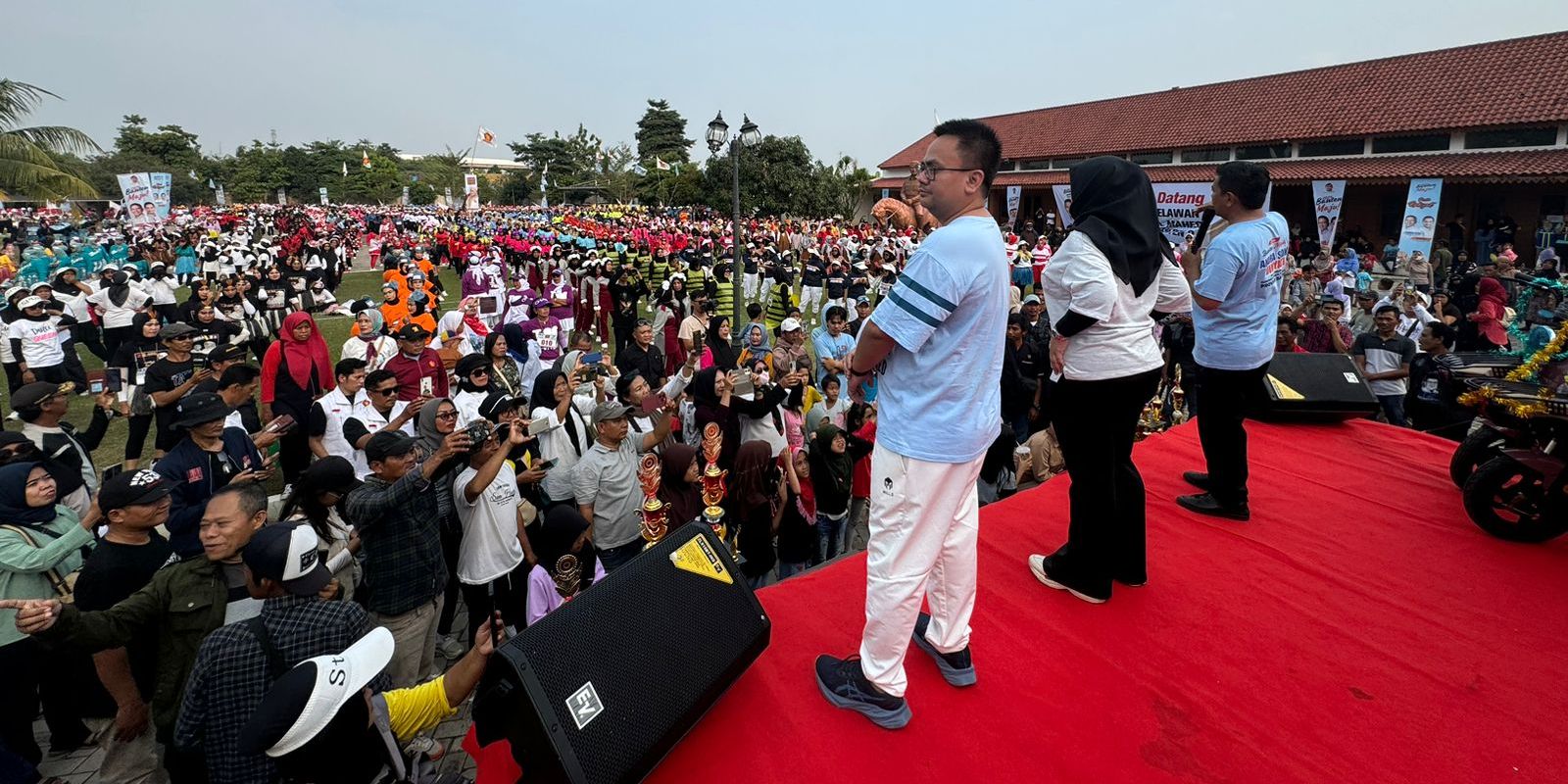 Di Depan Pendukung Anak Desmond, Cagub Andra Soni Beberkan Perintah Prabowo untuk Memajukan Banten