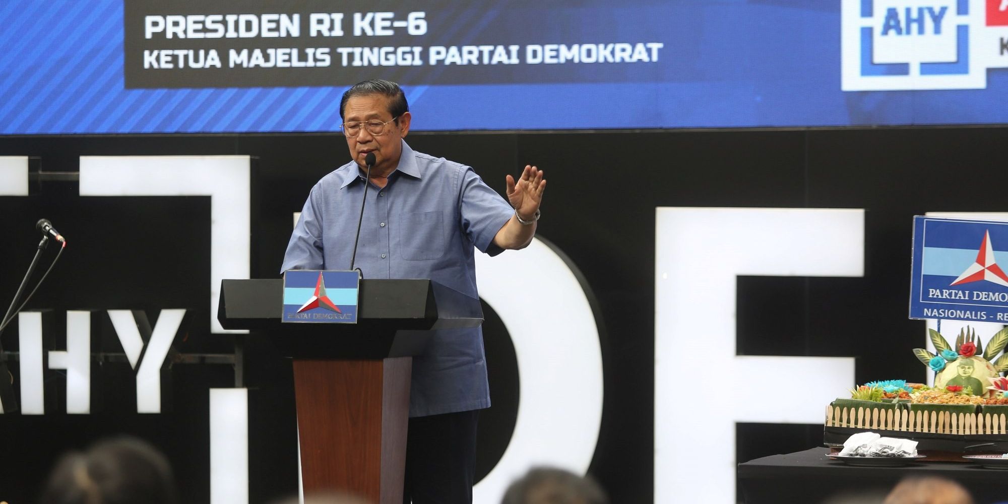 VIDEO: Lempar Joke Ringan, SBY Ungkit 'Jeruk Makan Jeruk' di HUT Demokrat Bikin Bergetar