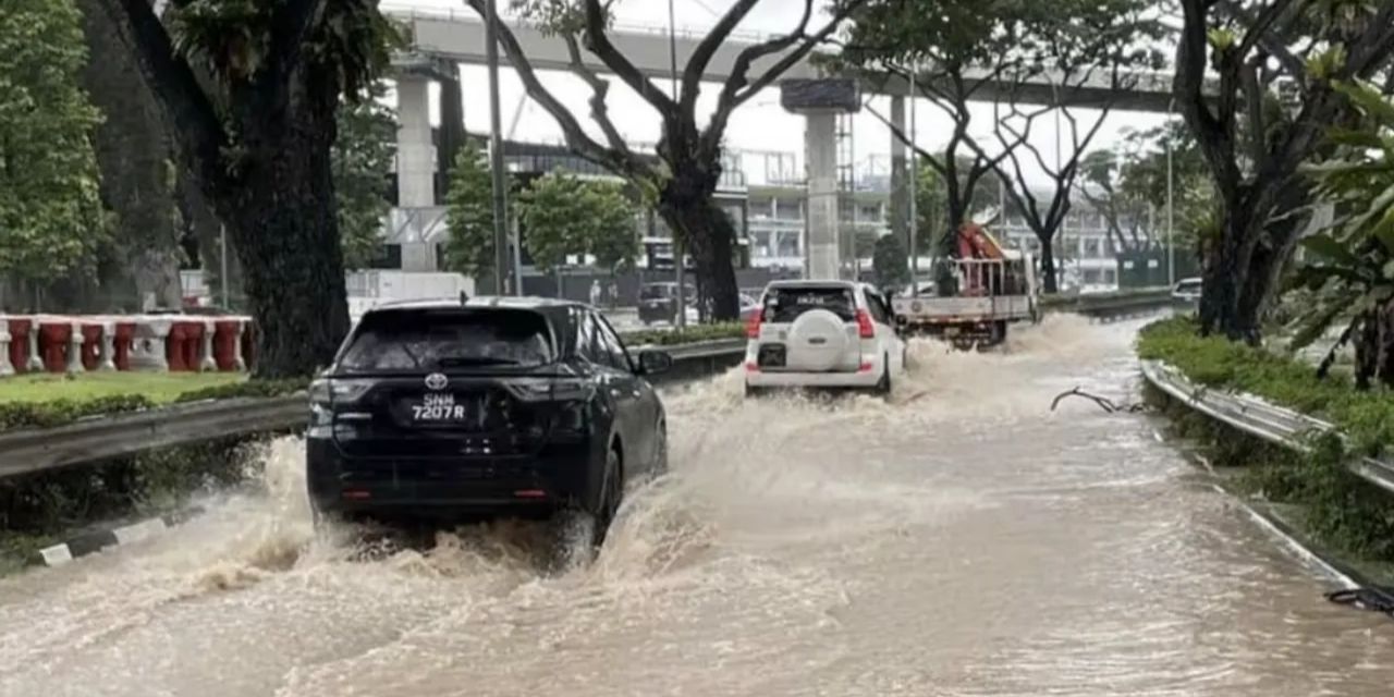 Hujan Deras Guyur Singapura, Banjir Meluap Sampai Ketinggian Air 2,8 Meter