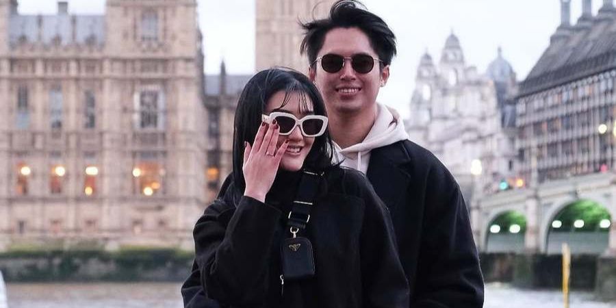 Sudah Pacaran 8 Tahun, Potret Romantis Luna Shabira Akhirnya Dilamar Sang Kekasih saat Liburan di London