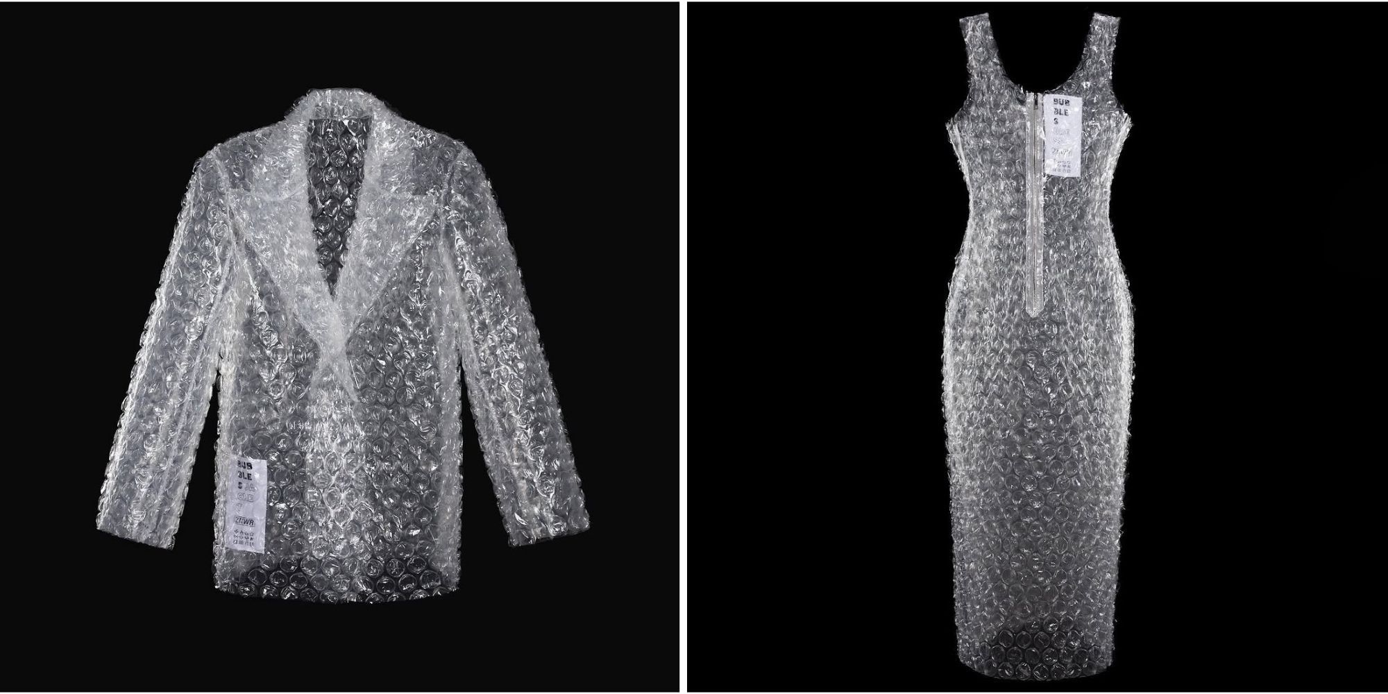 FOTO: Viral Baju Berbahan Bubble Wrap 'Bungkus Paket', Harganya Bikin Geleng-Geleng!