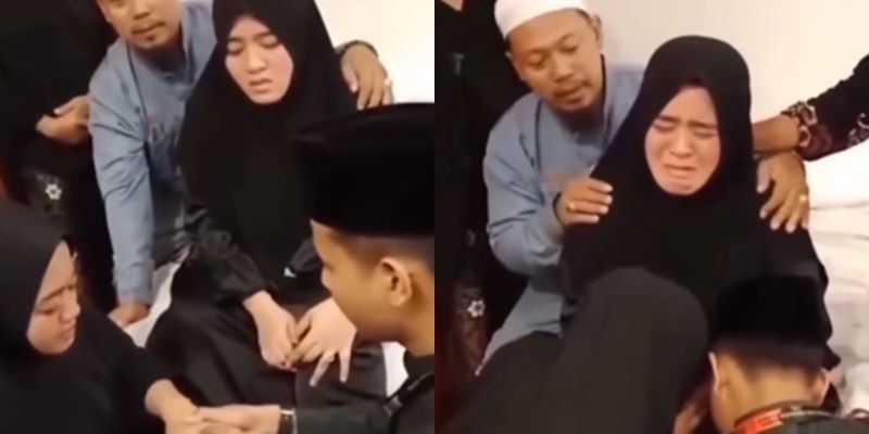 Momen Menyayat Hati Istri Diduga Saksikan Suami Kembali Menikah dengan Adik Sendiri, Bagaimana Hukumnya dalam Islam?