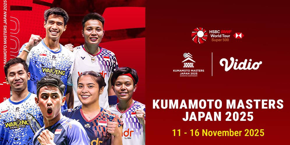 Link Live Streaming Badminton Kumamoto Masters Japan 2025, Eksklusif di Vidio