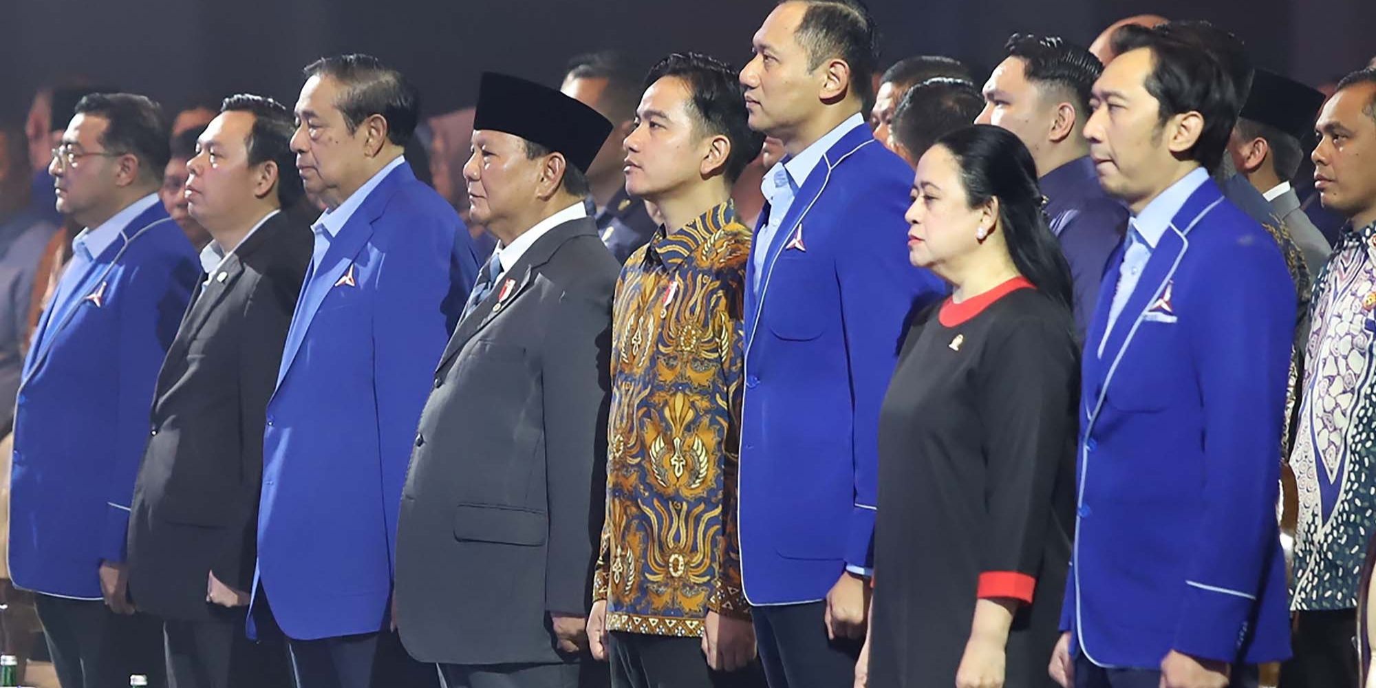FOTO: Prabowo dan Gibran Hadiri Penutupan Kongres VI Partai Demokrat
