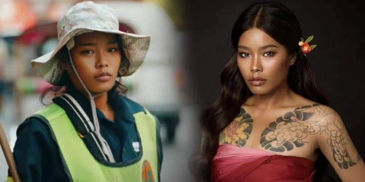 6 Potret Penyapu Jalanan Bangkok Viral yang Kini Jadi Model, Kisah Inspiratif Noppajit Somboonsate
