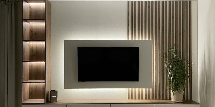 Backdrop TV Minimalis Ruang Keluarga, Inspirasi Desain Elegan dan Fungsional