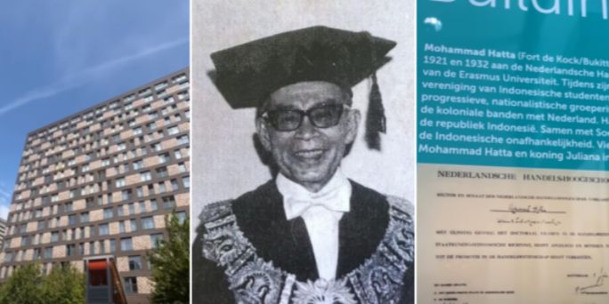 Membanggakan! Ijazah Kuliah Wapres RI Mohammad Hatta Dipajang Abadi di Kampus Belanda & Namanya Dijadikan Gedung