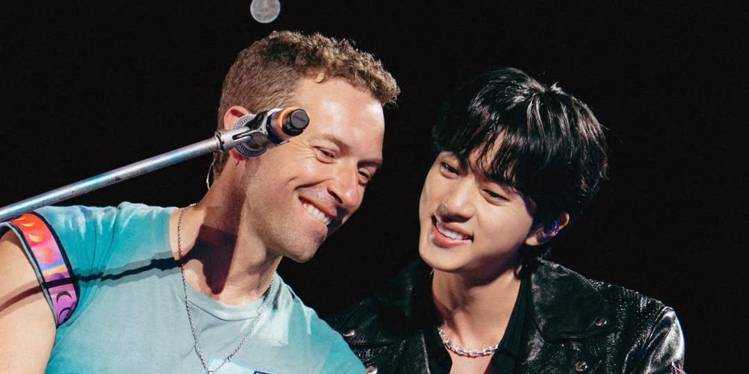 Jin BTS Tiba-Tiba Muncul saat Konser Coldplay di Korea Selatan, Duet 2 Lagu Bareng Chris Martin