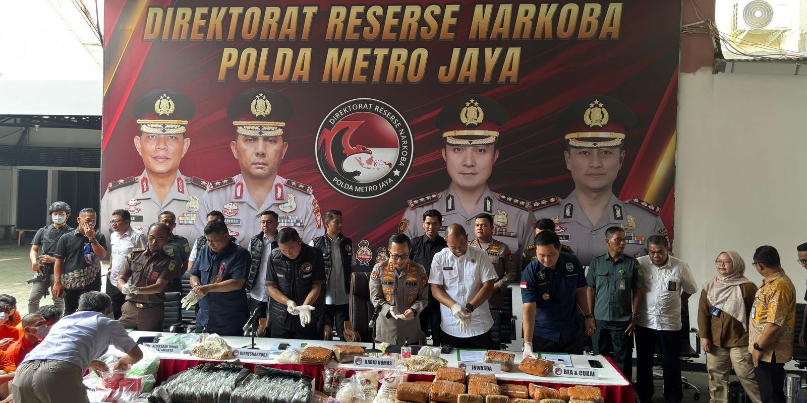 Polda Metro Jaya Musnahkan 315,7 Kg Narkotika Hasil Sitaan Selama Tiga Bulan