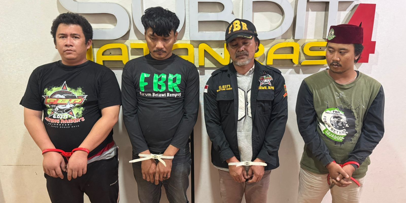 VIDEO: Tampang Lesu Ketua FBR Bojongsari Tukang Peras Disikat Perwira Polisi Anak Eks Kapolri