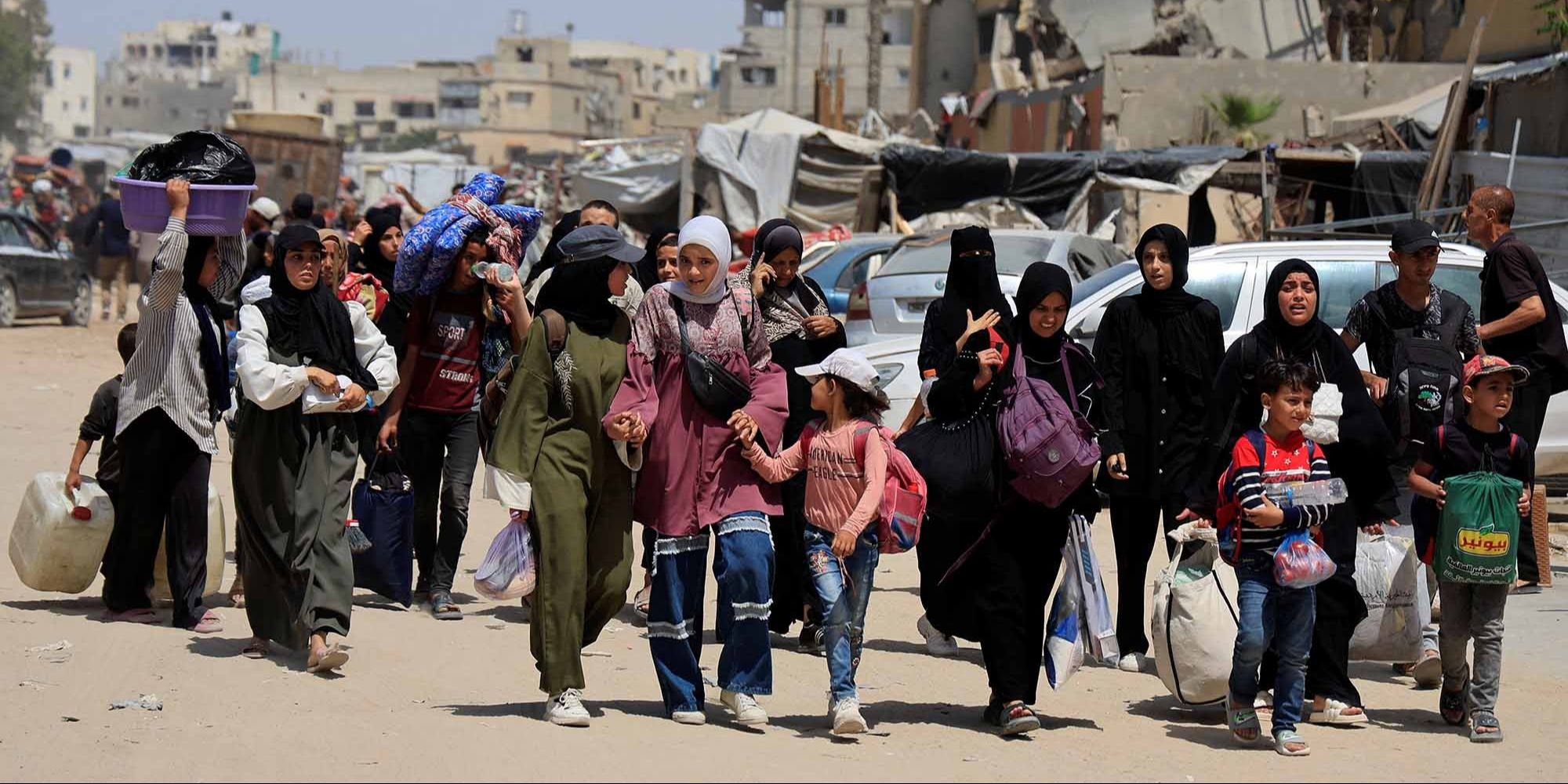 FOTO:  Militer Israel Perintahkan Warga Gaza Mengungsi