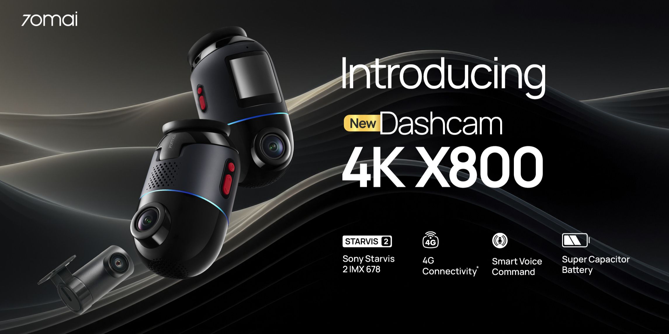 70mai officiel lales dashcam x800 4k omni en Indonésie, Ulder Technology 360 ° sans angle mort