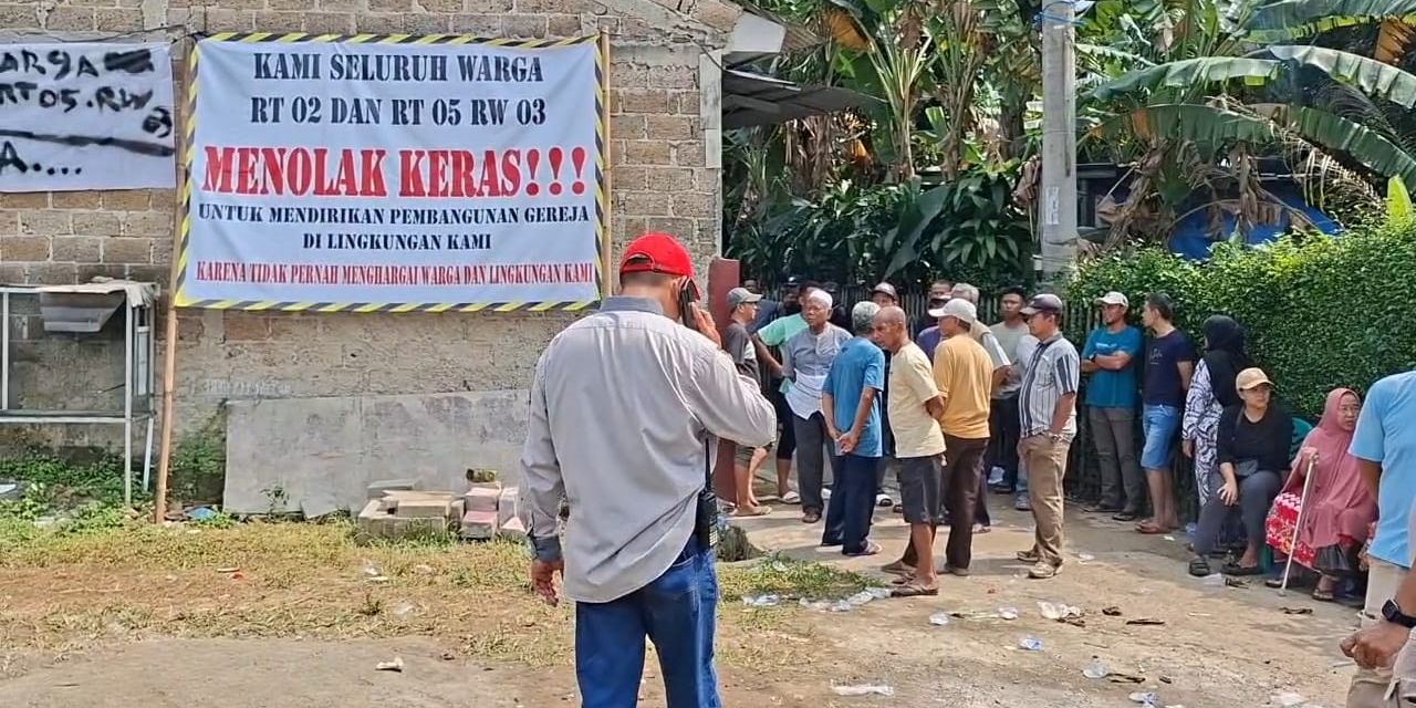 Kronologi Lengkap Warga Cilodong Depok Demo Tolak Pembangunan Gereja