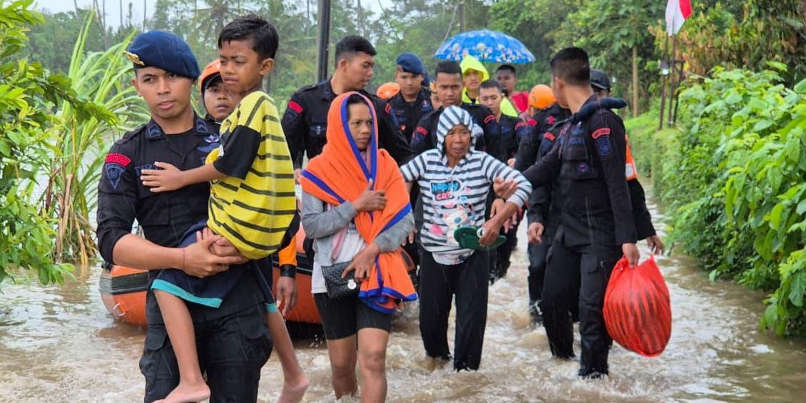 146 Warga Korban Banjir Bali Mengungsi, 5 Orang Masih Dinyatakan Hilang