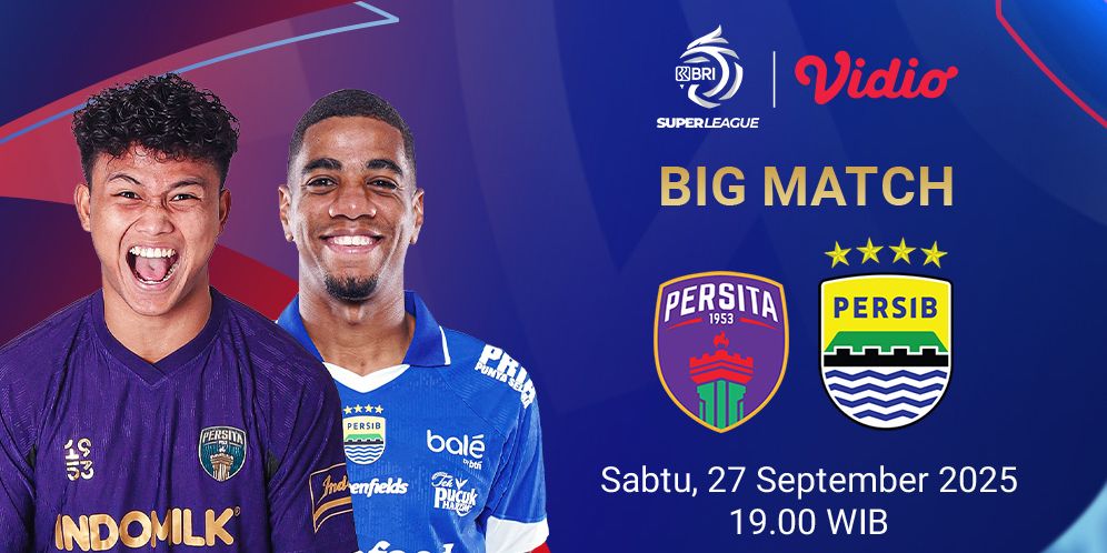 Nonton BRI Super League 2025/26 Persita vs Persib Eksklusif di Vidio