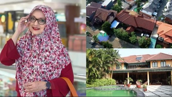 8 Potret Rumah Mendiang Marissa Haque, Asri dan Penuh Kenangan di Lahan 2000 Meter Persegi dengan Perpustakaan Pribadi