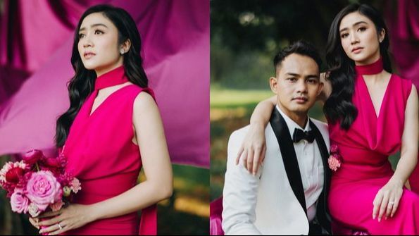 6 Potret Manis Febby Rastanty Foto Prewed di Hutan dengan Nuansa Pink, Calon Ibu Bhayangkari yang Menawan!