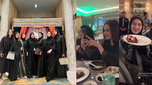 Cantik-cantik Semua, Potret Geng Mamayu Bukber Sekaligus Rayakan Ultah Melody Laksani - Kompak Pakai Busana Serba Hitam