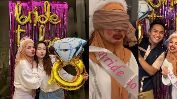 Potret Keseruan Bridal Shower Putri Isnari, Gemas Wajah Didandani Cemong tapi Tetap Cantik dan Bahagia