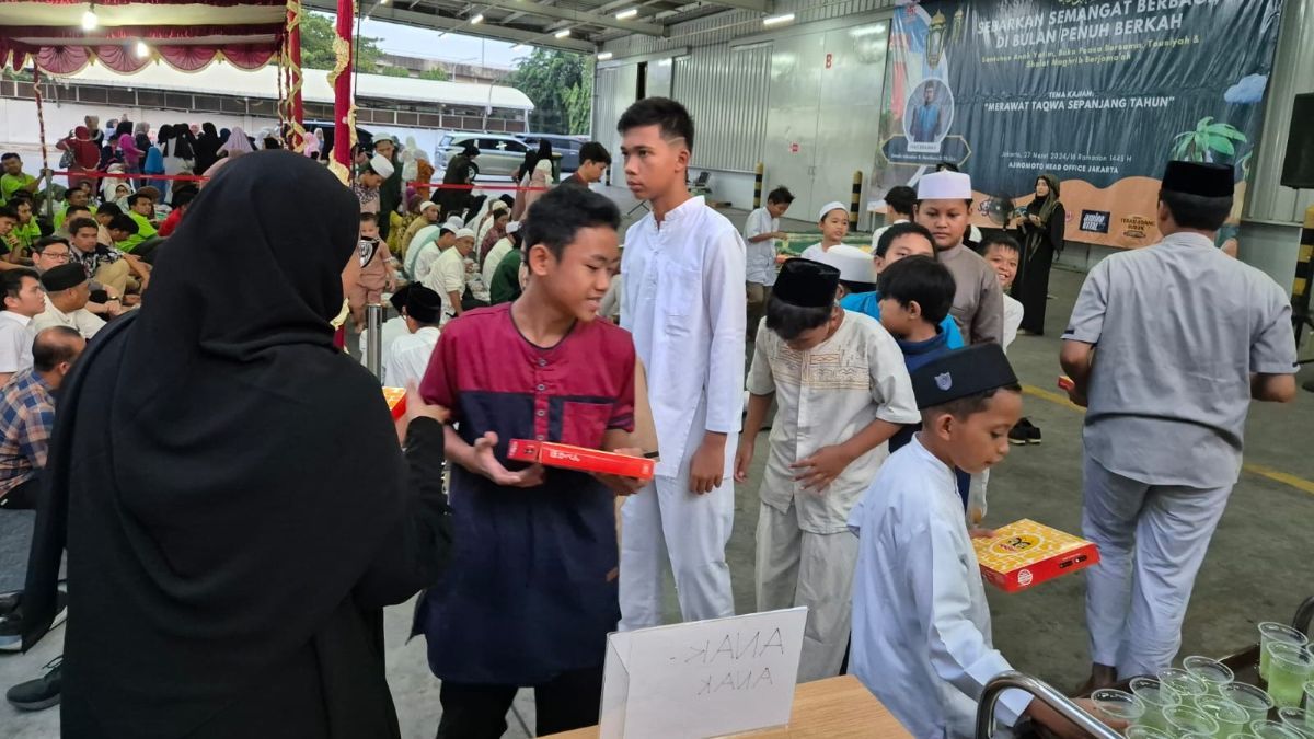 Senyum Bahagia 600 Anak Yatim Dapat Santunan di Bulan Ramadan