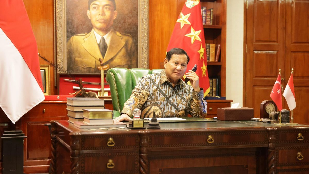 Menhan Prabowo dan Didit Dikawal Mayor Teddy Hadir Open House Jokowi di Istana