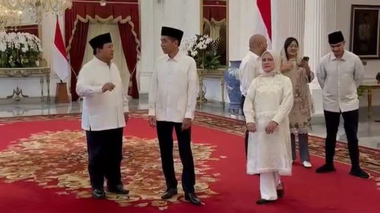 Lebaran Hari Kedua, Prabowo Kembali Sambangi Presiden Jokowi di Istana