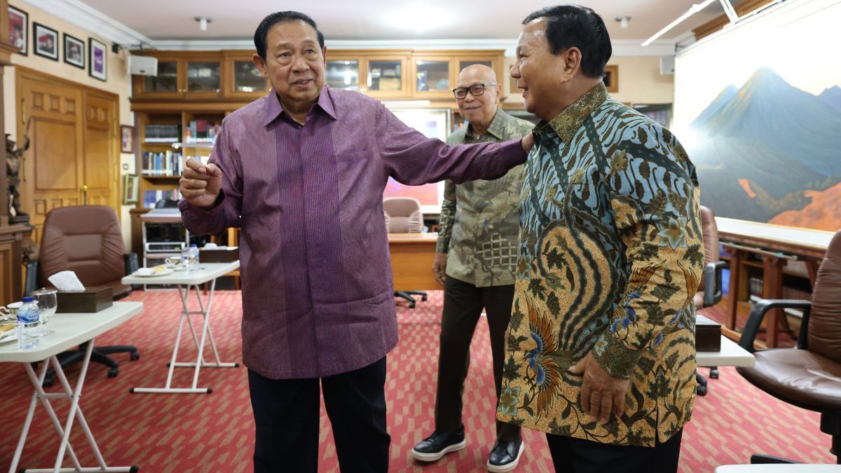 Prabowo Temui SBY di Cikeas: Lebaran Kita Datang ke Senior