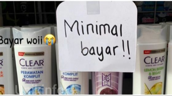 Kerap Nombok, Aksi Pegawai Minimarket Pasang Tulisan Menohok Ini Viral