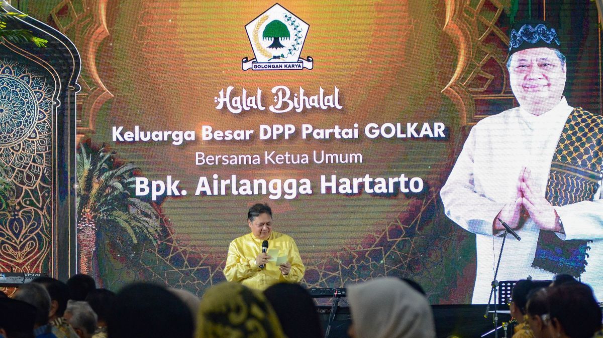 FOTO: Suasana Halalbihalal Partai Golkar Dihadiri Elite Sejumlah Parpol