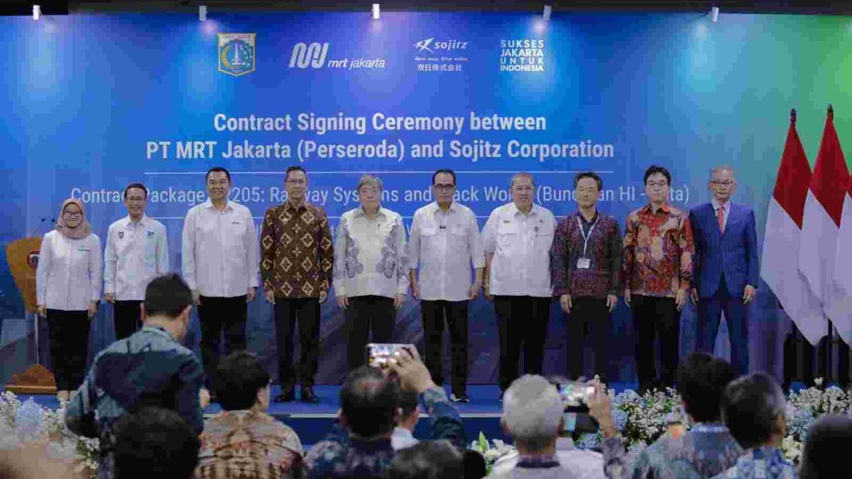 MRT Jakarta Teken Kontrak dengan Perusahaan Jepang, Percepat Bangun Proyek Fase 2A