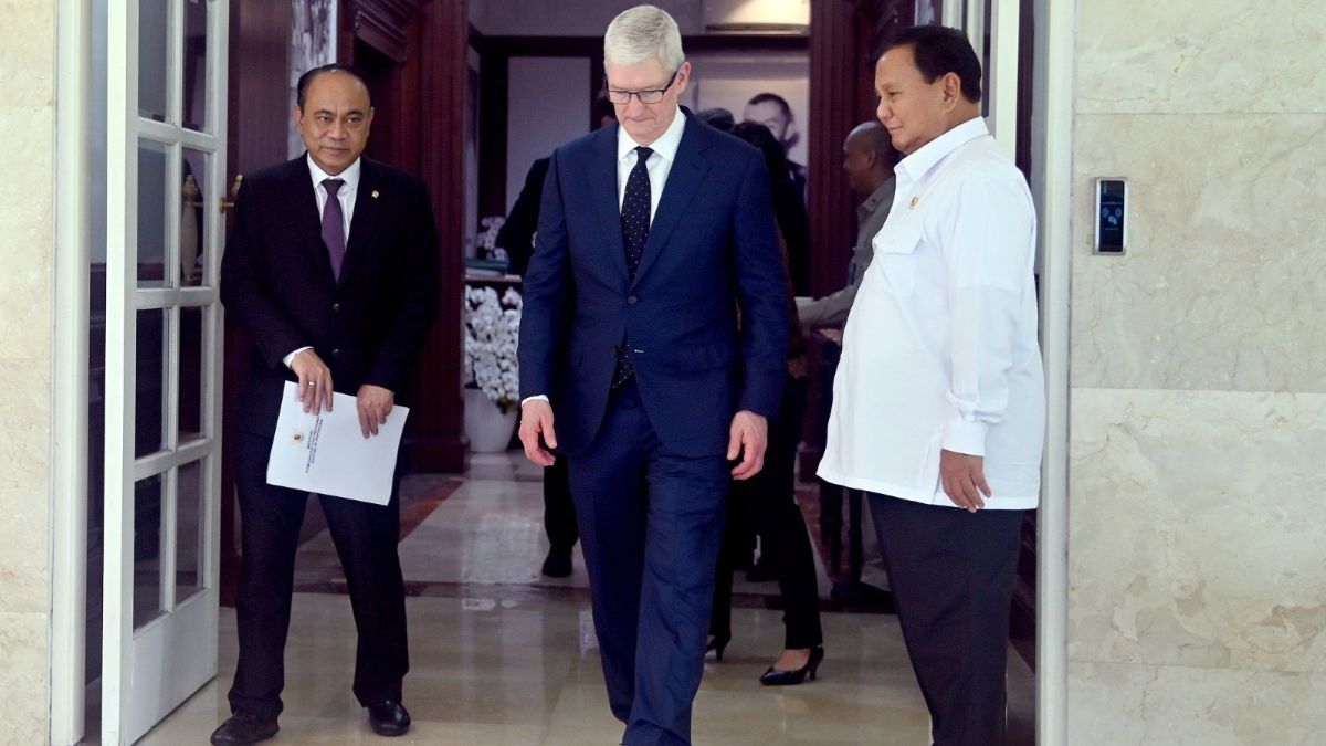 VIDEO: Ini Pembicaraan CEO Apple Tim Cook Saat Bertemu Prabowo, Salfok Ke Mayor Teddy