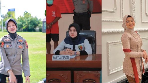 Potret Cantik Polwan Termuda Akpol 2021, Ipda Febryanti Mulyadi yang Kini Jadi Kanit Jatanras Polres Klaten