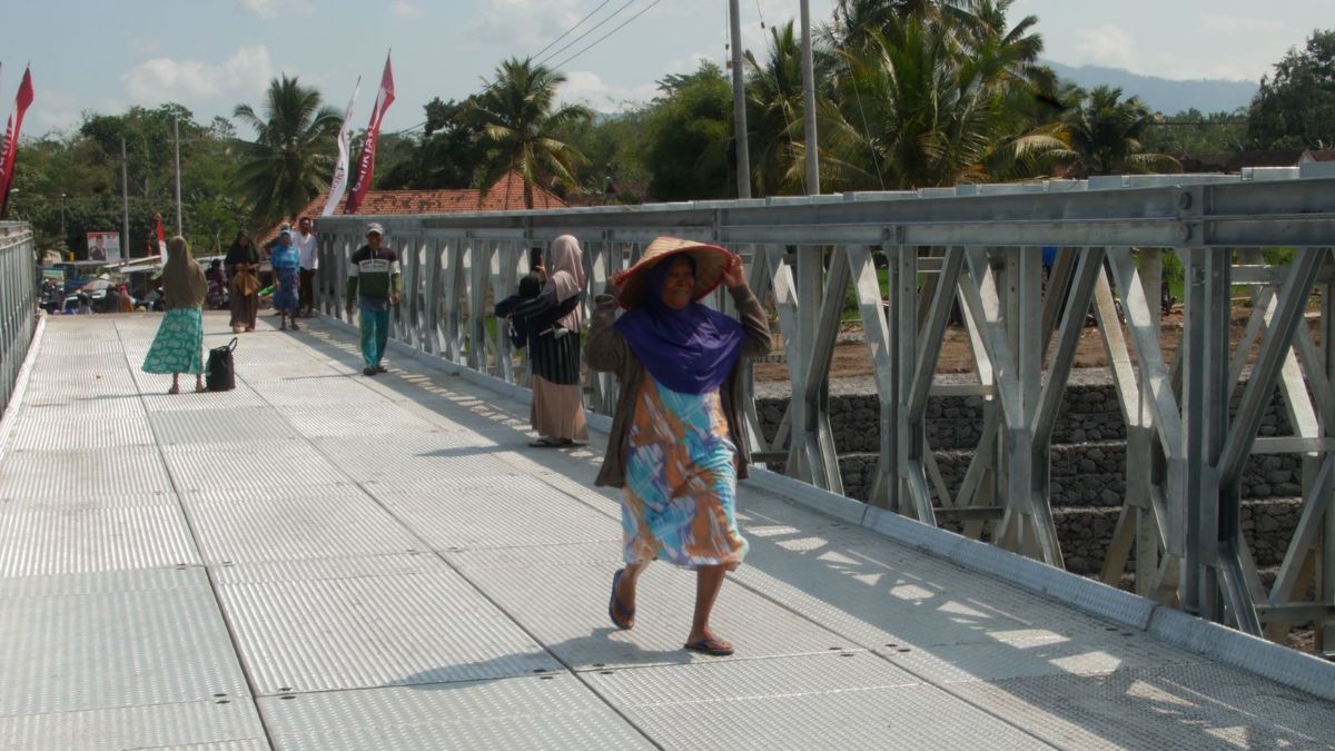 Baru Diresmikan September 2023, Jembatan Kloposawit Lumajang Kembali Putus Diterjang Banjir Lahar Semeru