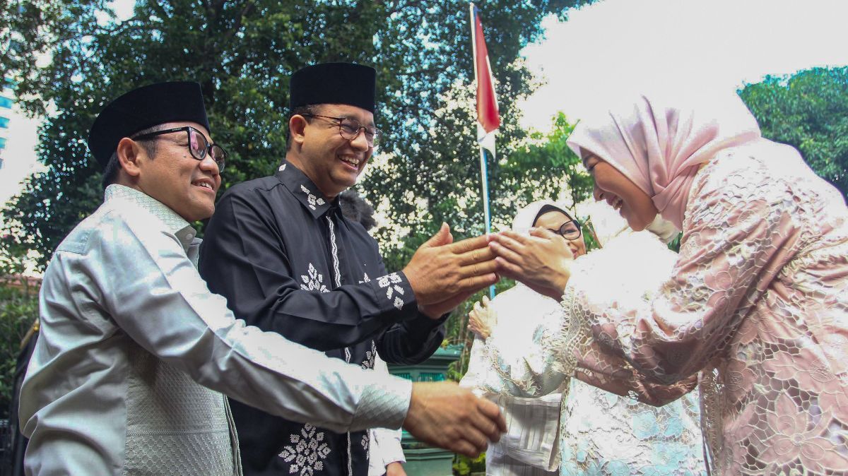 FOTO: Momen Hangat Anies Baswedan Sekeluarga Halalbihalal ke Kediaman Cak Imin