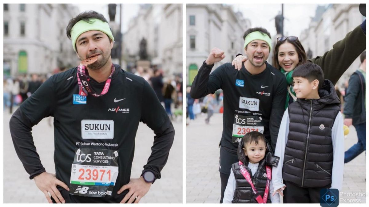 Raffi Ahmad Akhirnya Bisa Finish di London Marathon Meski Banyak Drama, Kecupan Nagita Bikin Semangat